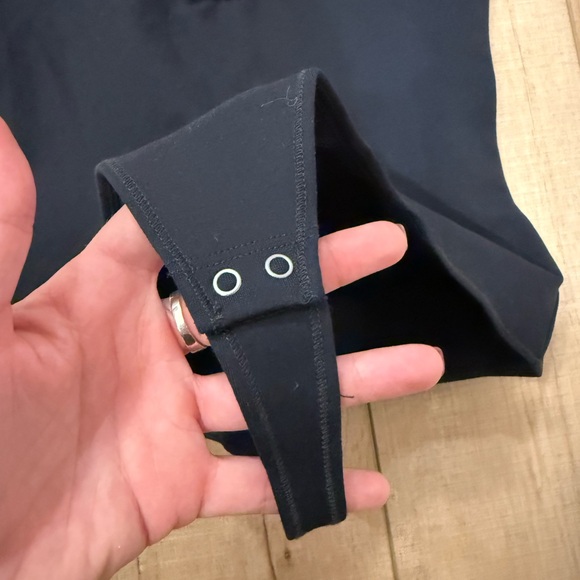 Ambercrombie & Fitch- Black Square Neck Bodysuit - Picture 3 of 5